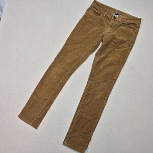 Patagonia Women's Corduroy Straight Leg Khaki Organic Cotton Pants Sz 26 28/28